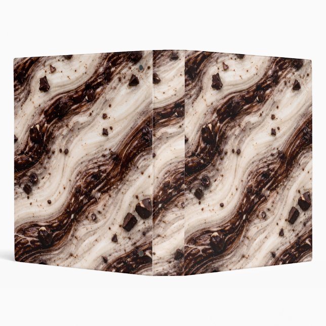 Classeur Cookies and Cream Milkshake Marble Texture Design (Arrière-plan)