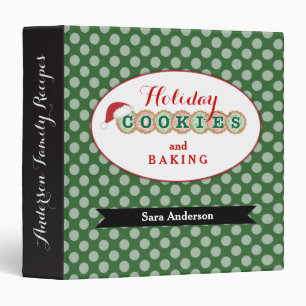 Classeur Cookies et pâtisseries de vacances personnalisés