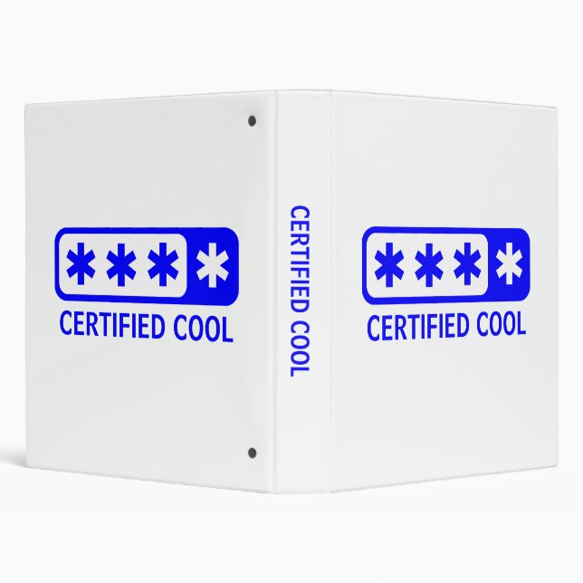 Classeur Cool certifié (Arrière-plan)