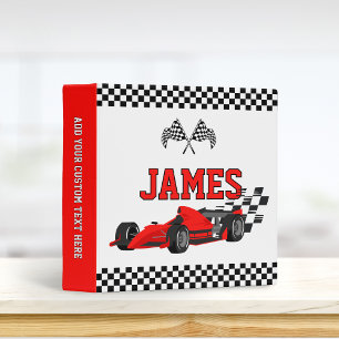 Classeur Cool Race Car Boy Nom personnalisé Personnalisé