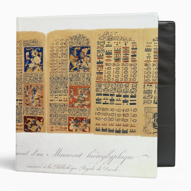 Classeur Copie d'un fragment du codex de Dresde (Devant/Intérieur)