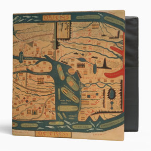 Classeur Copie d'un mappamundi du 8ème siècle de Beatus