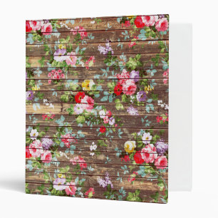 Classeur Copie en bois Brown de photo de roses roses