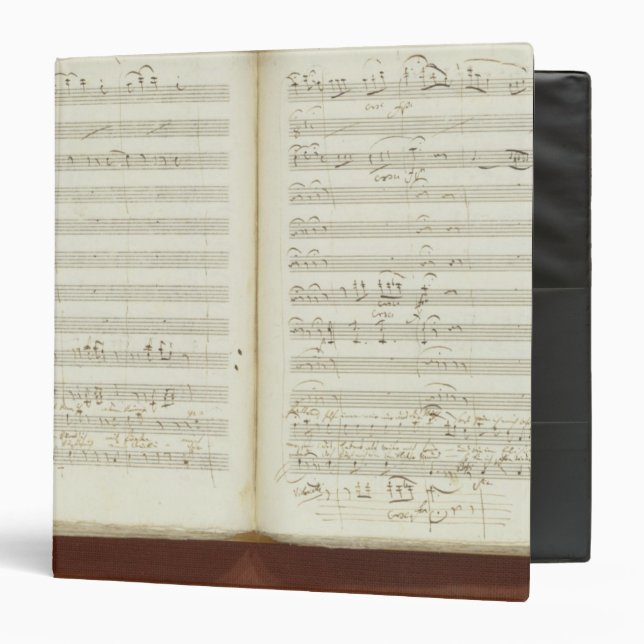 Classeur Copie manuscrite 'du Flute magique (Devant/Intérieur)