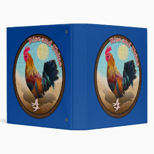 Classeur Coq gitan de Key West Lever et Briller Ovale Vinta