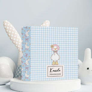 Classeur Coquette sotte rose oie Plaid Personnalisé