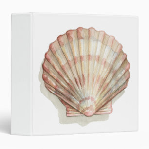 Classeur Coquillage rose et crème