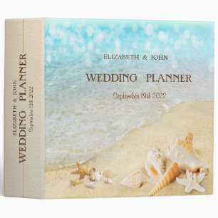 Classeur Coquillages de plage Sable Mariage