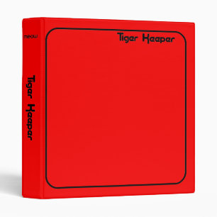 Classeur Corey Tiger 80s Style Tiger Gardien rouge et noir