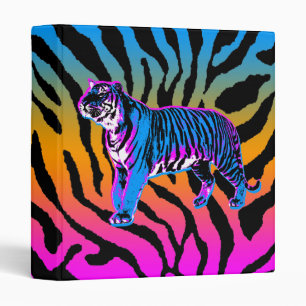 Classeur Corey Tiger 80s Vintage Old School Blue Tiger