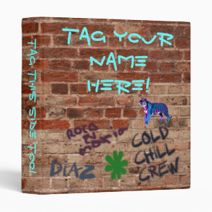 Classeur Corey Tiger personnalisable Graffiti Vintage des a