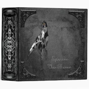 Classeur Corneille noire gothique superstitieuse
