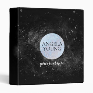 Classeur Cosmic Blue Moon Yoga, Coach de vie, Astrologue
