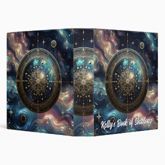 Classeur Cosmic Shield Blue Space Abstract Book of Shadows