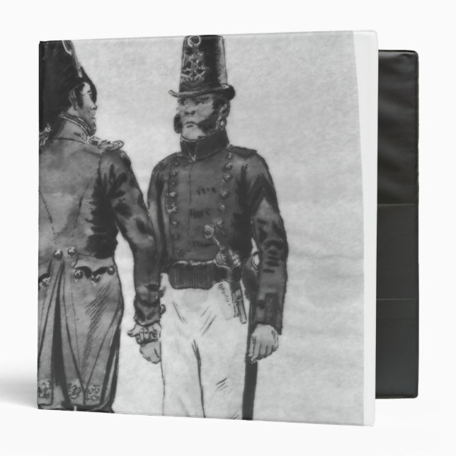 Classeur Costumes des marines françaises à partir de 1804 à (Devant/Intérieur)