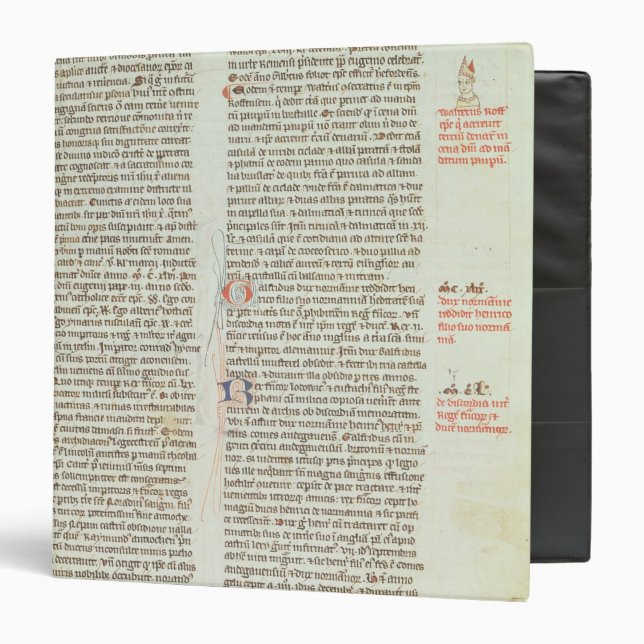 Classeur Cott Nero D II f.114 Adrian IV (Devant/Intérieur)