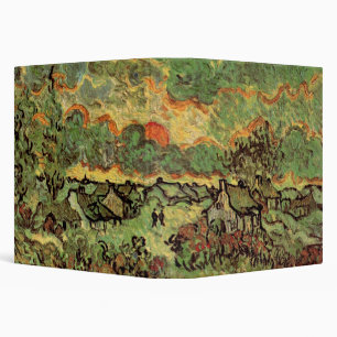 Classeur Cottages de Van Gogh Cypres Souvenir du Nord