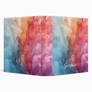 Classeur Coucher de soleil coloré personnalisé sur encre d'