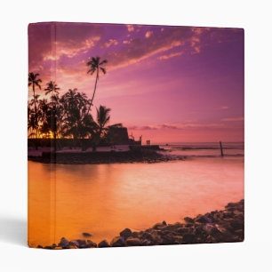 Classeur Coucher de soleil rose sur la plage d'Hawaii