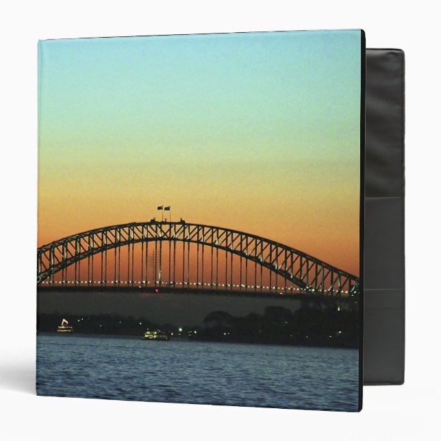 Classeur Coucher de soleil sur le pont de Sydney Harbour, A (Devant/Intérieur)