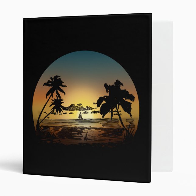 Classeur Coucher du soleil (Devant/intérieur)