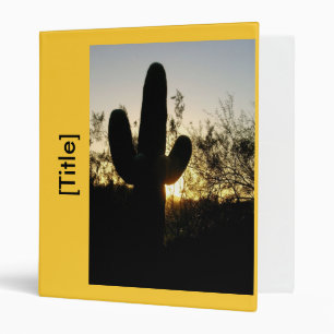 Classeur Coucher du soleil de classeur/Saguaro