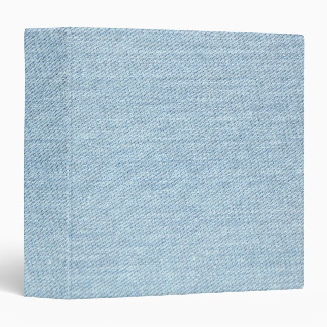 Classeur Couleur de Jeans bleu ciel (Devant/Côté)
