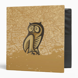 Classeur Couleur du symbole de hibou