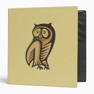 Classeur Couleur du symbole de hibou