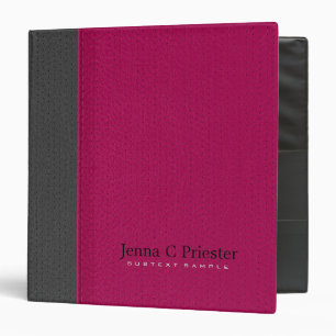 Classeur Couleur En Cuir Gris Rose Et Foncé