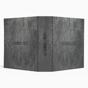 Classeur Couleur gris foncé Cuir Motif-Classeur Modèle