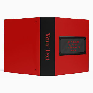 Classeur couleur rouge