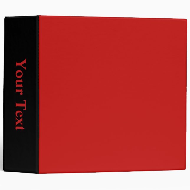 Classeur couleur rouge (Devant/Côté)