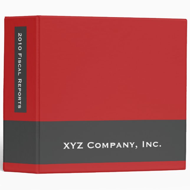 Classeur Couleur rouge lumineuse (Devant/Côté)