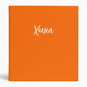 Classeur couleur rouge orange néon BOLD -personnalisée