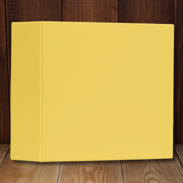 Classeur Couleur solide jaune moutarde | Couleur tendance (Créateur téléchargé)