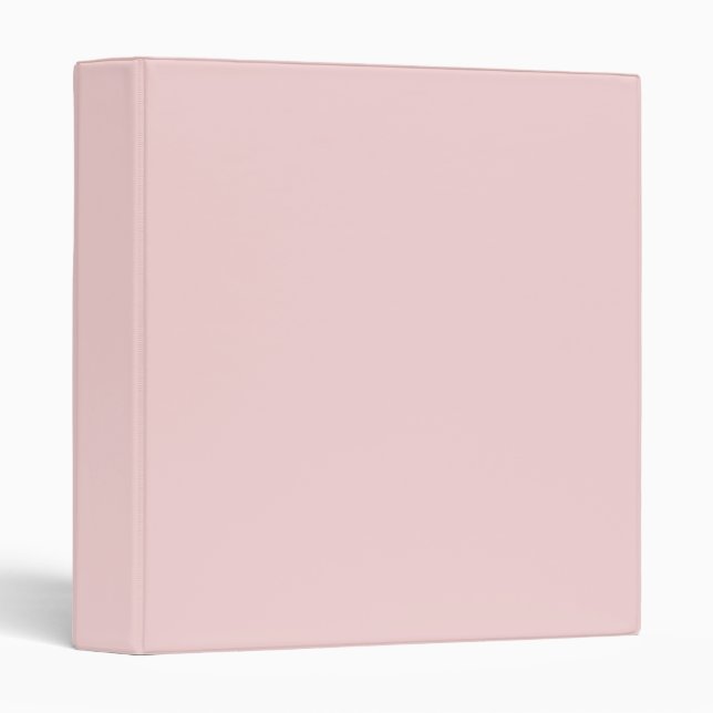 Classeur Couleur solide rose pâle (Devant/Côté)