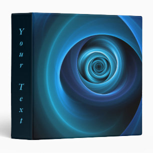 Classeur Couleurs 3D bleu spirale Texte Abstrait fractal mo