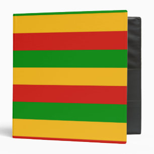 Classeur COULEURS DE DRAPEAU RASTAFARI + vos idées