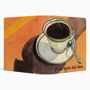 Classeur Coupe vintage de café, soucoupe, cuillère, dîner r