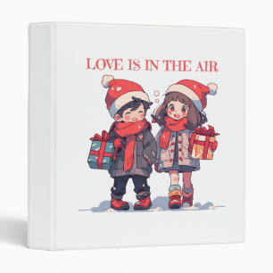 Classeur Couple de Noël - L'amour est dans l'air