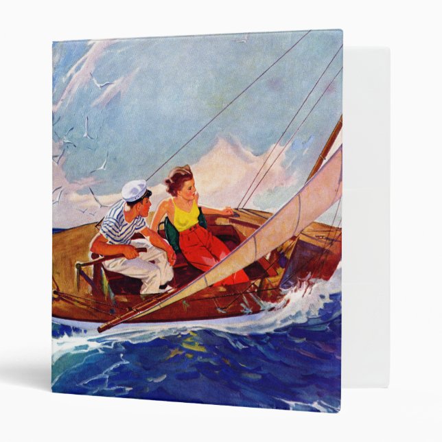 Classeur Couple Sailing par R.J. Cavaliere (Devant/intérieur)