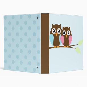 Classeur Couples de hibou sur une branche