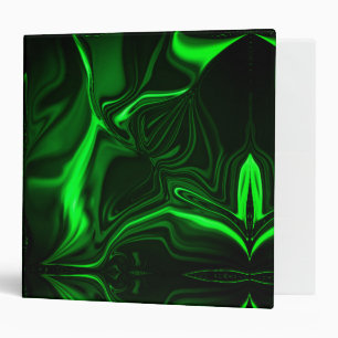 Classeur Courbes et plis vert nickelé dans fond foncé.