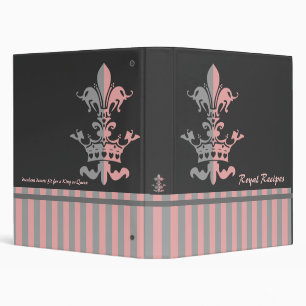 Classeur Couronne de coeur de Fleur - rose