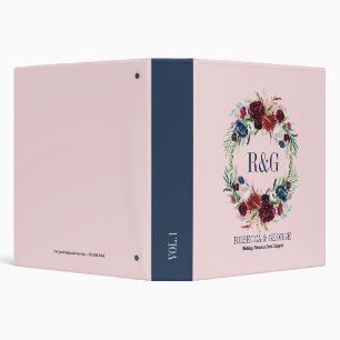 Classeur Couronne de fleurs colorées pour mariage
