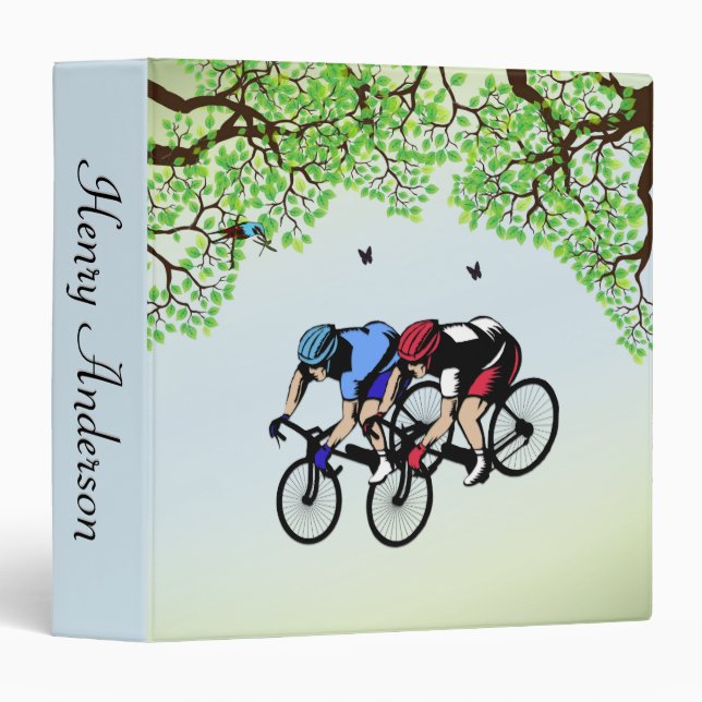 Classeur Course de vélo personnel (Devant/Côté)