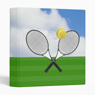 Classeur court de tennis et RACKETS DE TENNIS