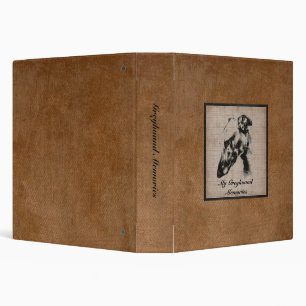 Classeur Coutume de souvenirs de lévrier personnalisée