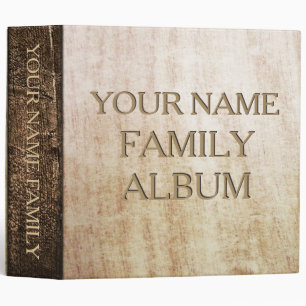 Classeur Coutume en bois d'album de famille d'impression